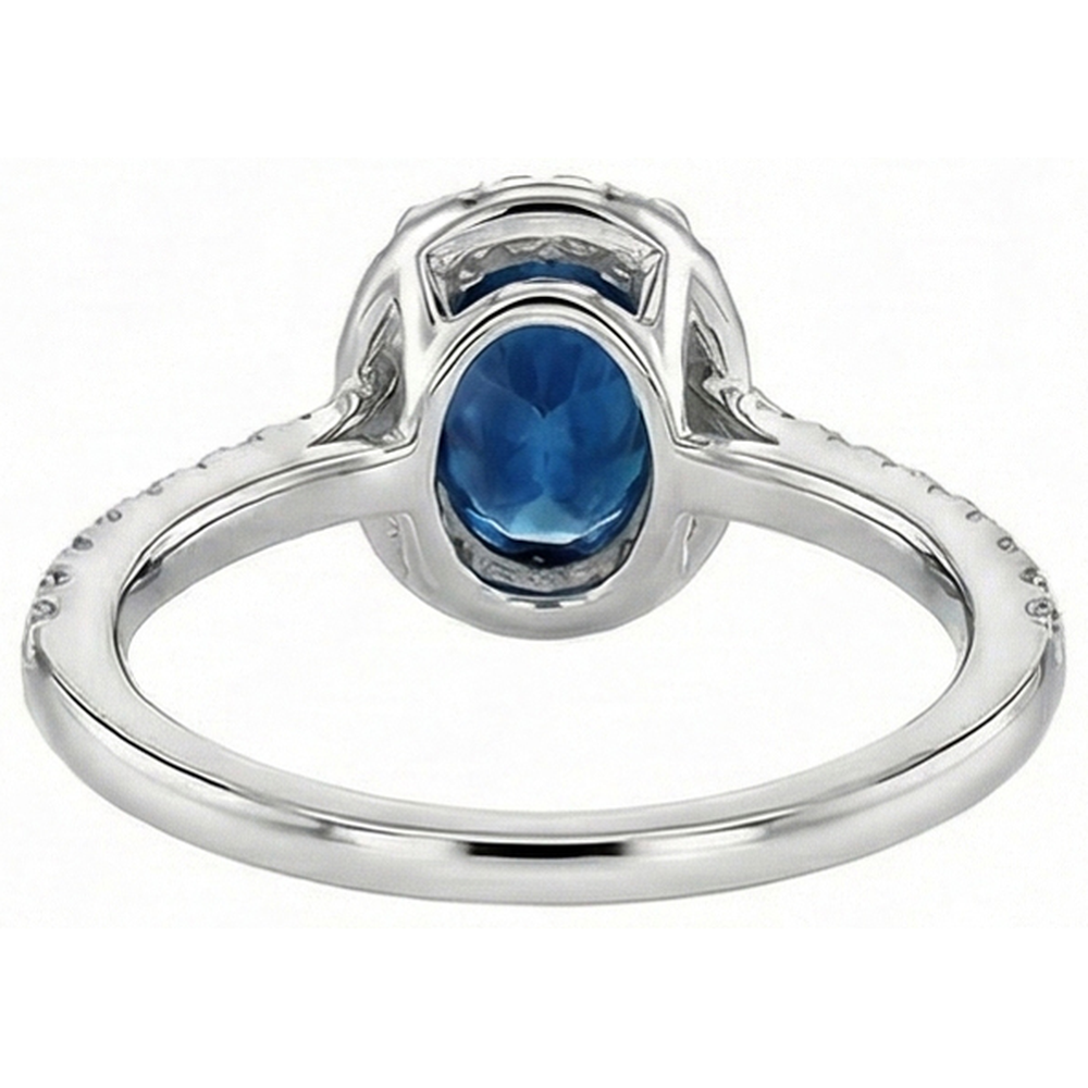 naturel round diamant 2.75carats bague sur blanc