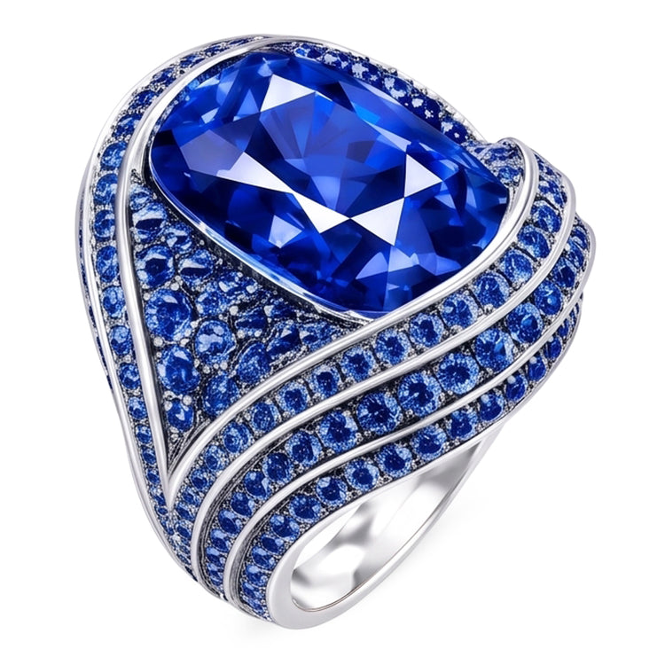 Bague Saphir Cocktail Like Antique
