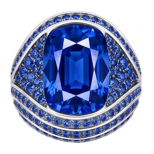 Bague Saphir Cocktail Like Antique
