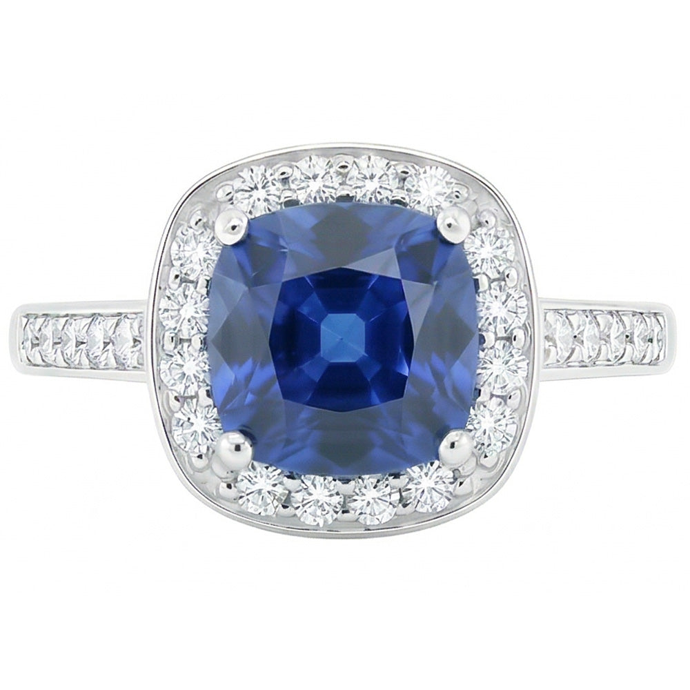 naturel round diamant 3.50carats bague angle de côté