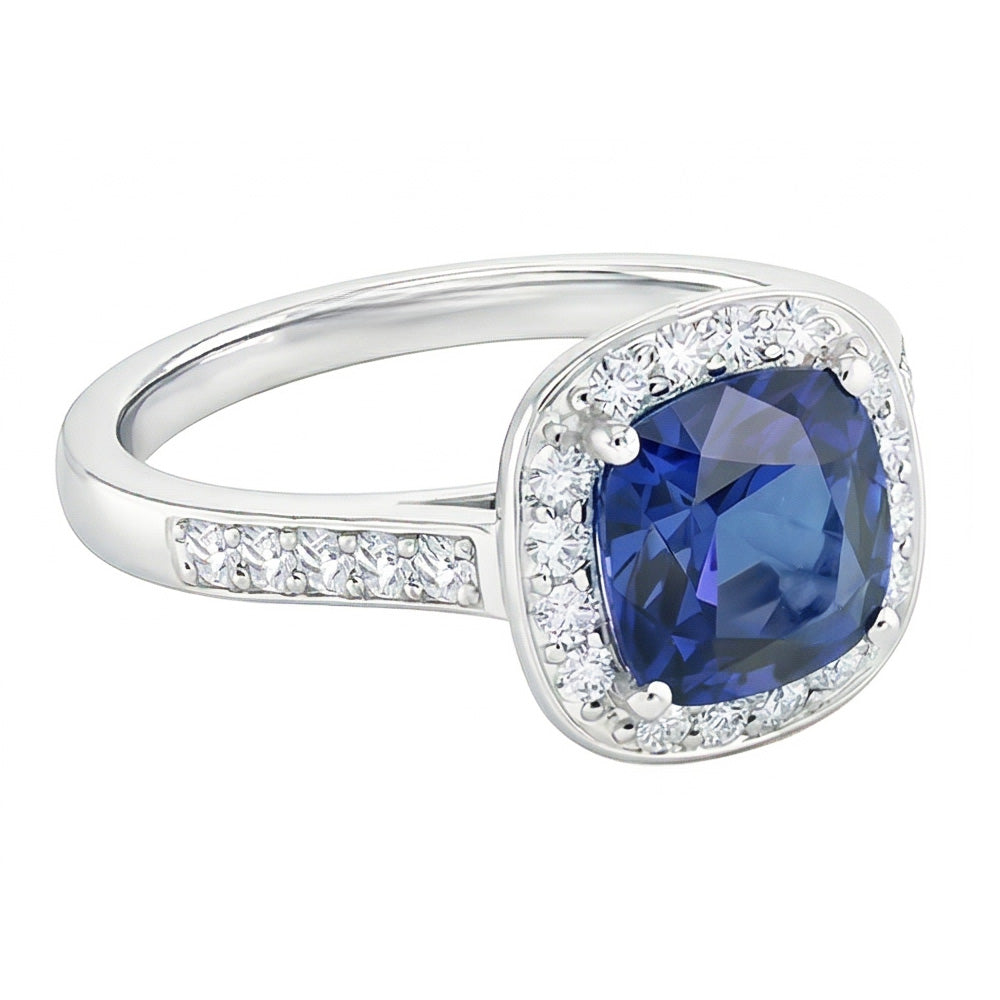 naturel round diamant 3.50carats bague détail rapproché