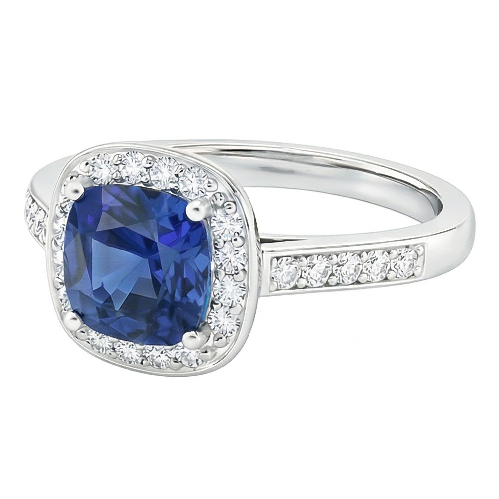 naturel round diamant 3.50carats bague vue de dessus