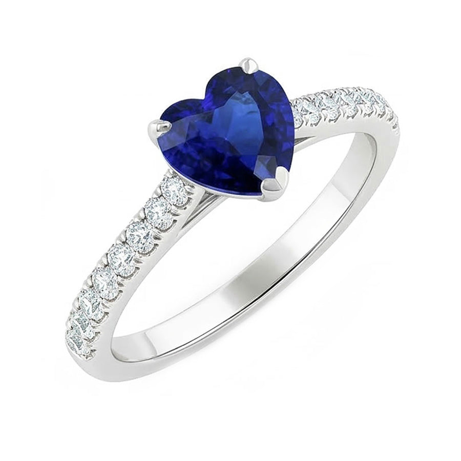 naturel round diamant 2.50carats bague angle de côté