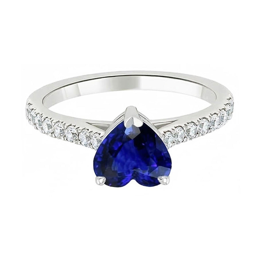 naturel round diamant 2.50carats bague vue de dessus