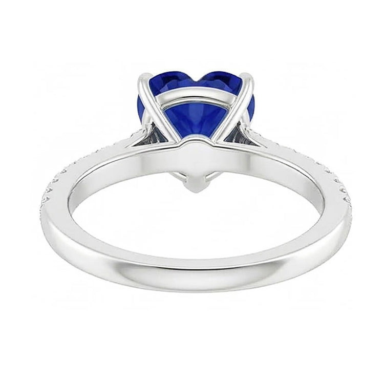 naturel round diamant 2.50carats bague sur blanc