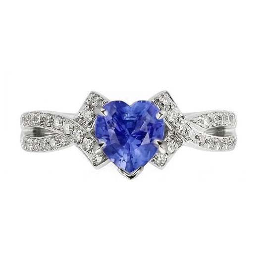 naturel round diamant 2.50carats bague angle de côté