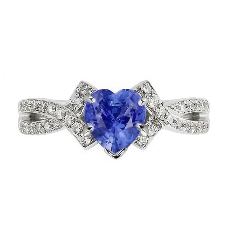 naturel round diamant 2.50carats bague angle de côté