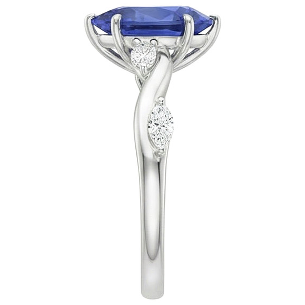 naturel marquise diamant 4.50carats bague sur blanc