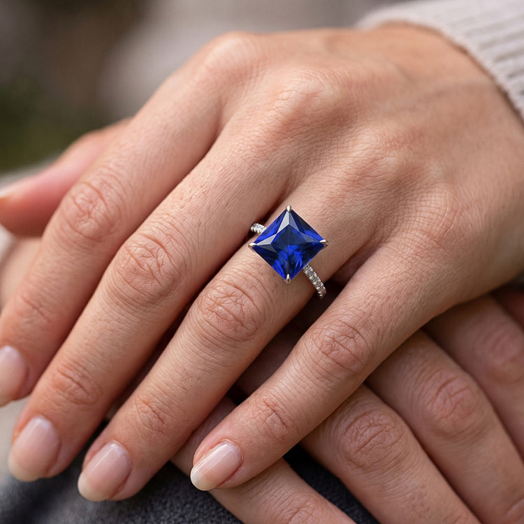 Bague Saphir GIA CERTIFIÉ 7,14 Carats