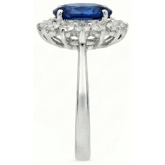 Bague Saphir Halo