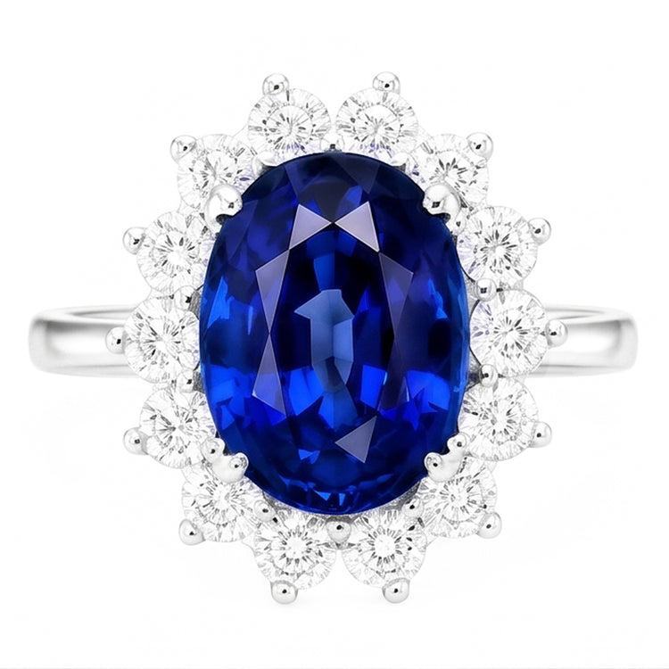 Bague Saphir Halo