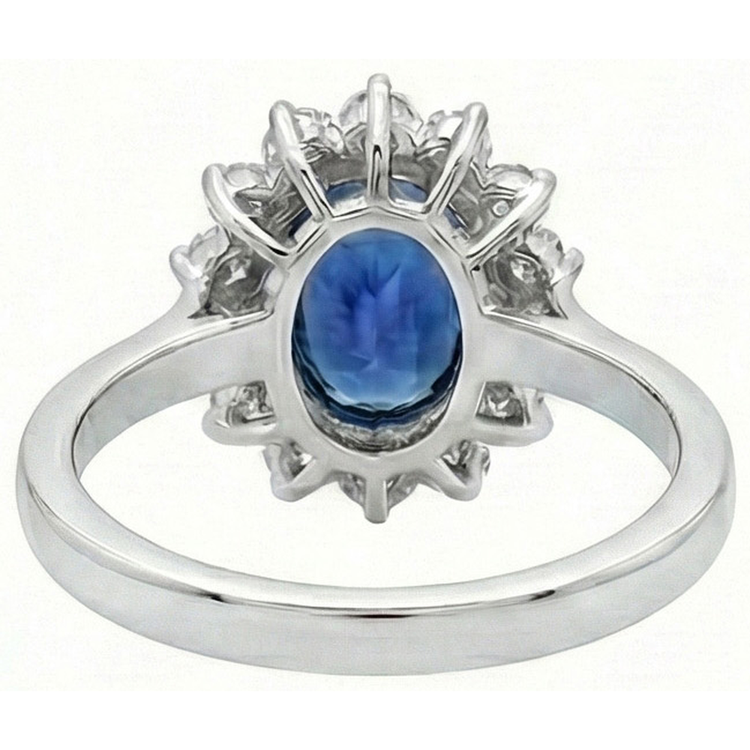 Bague Saphir Halo