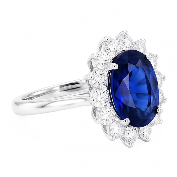 Bague Saphir Halo