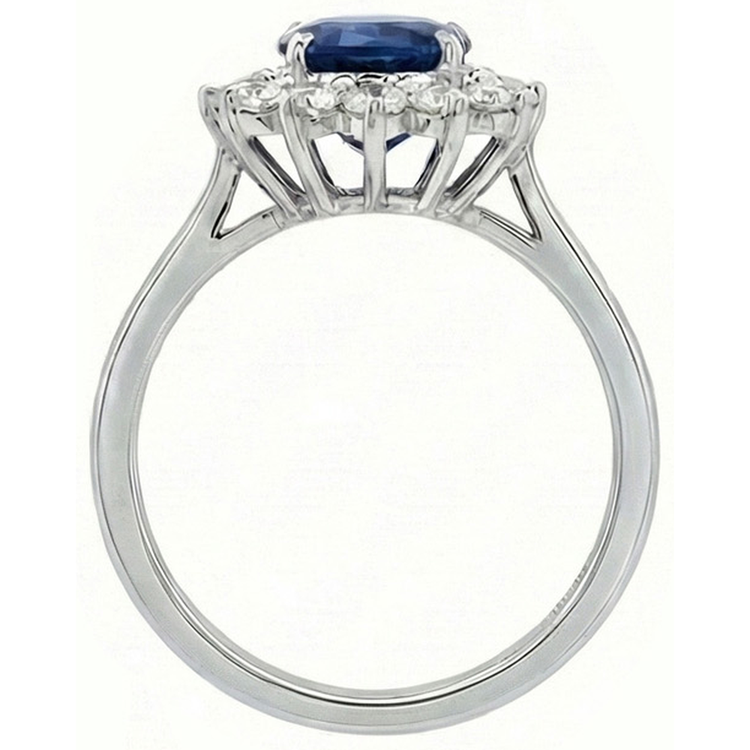 Bague Saphir Halo