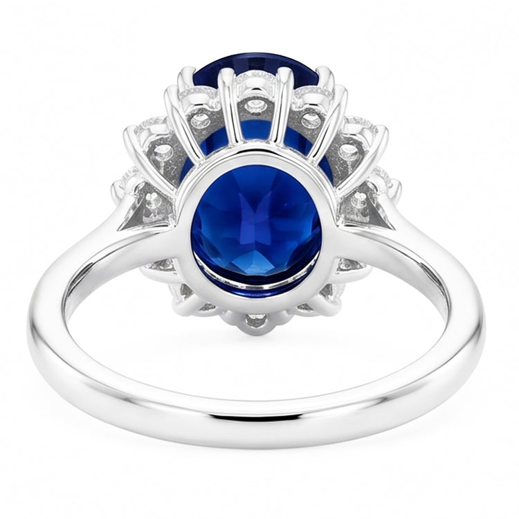 Bague Saphir Halo