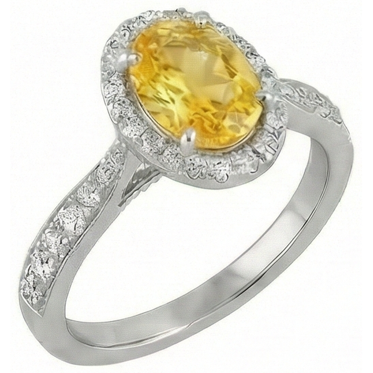 naturel oval diamant 4.50carats bague détail rapproché