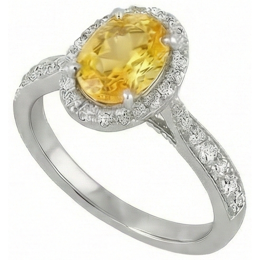 naturel oval diamant 4.50carats bague vue de dessus