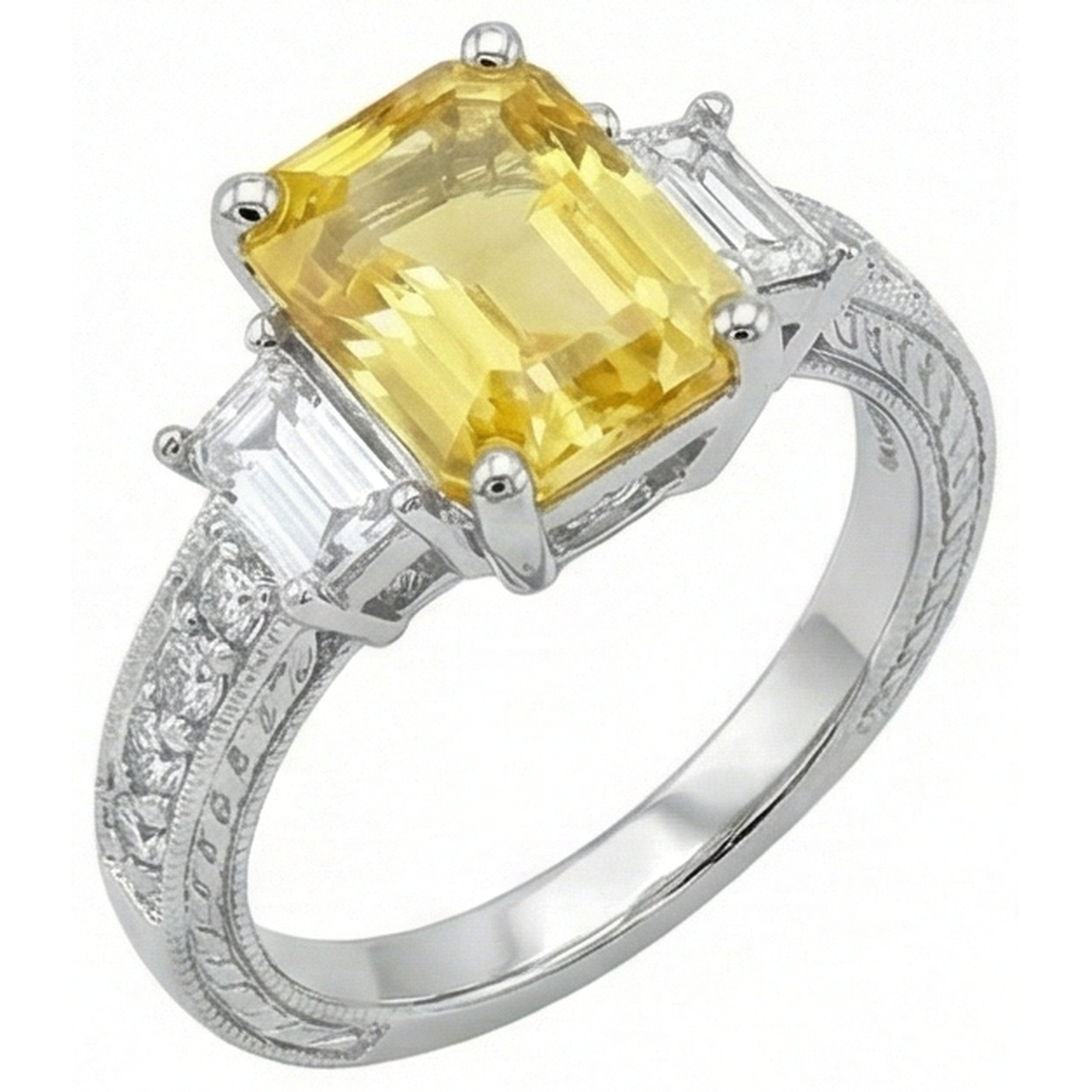 naturel round émeraude 4.75carats bague détail rapproché