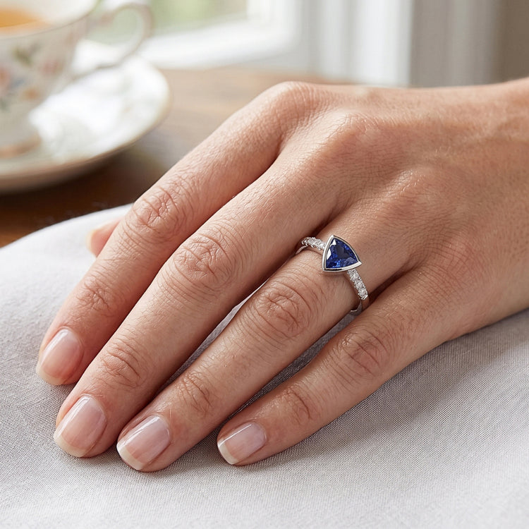 Bague Saphir Naturel 0.75 Carats