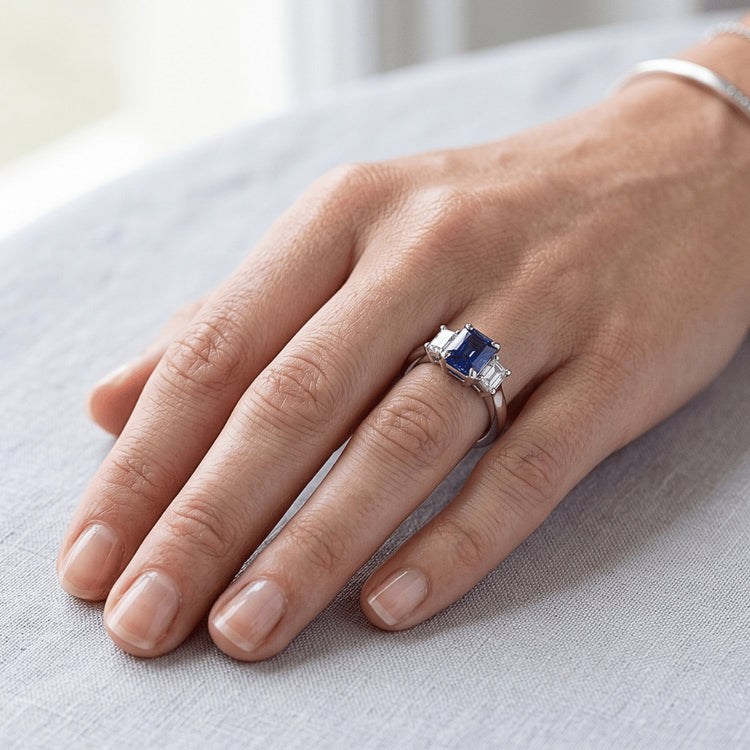 Bague Saphir Naturel 1.25 Carats
