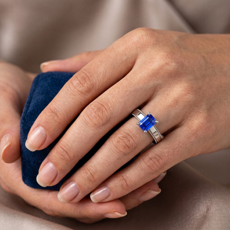 Bague Saphir Naturel 1.50 Carats