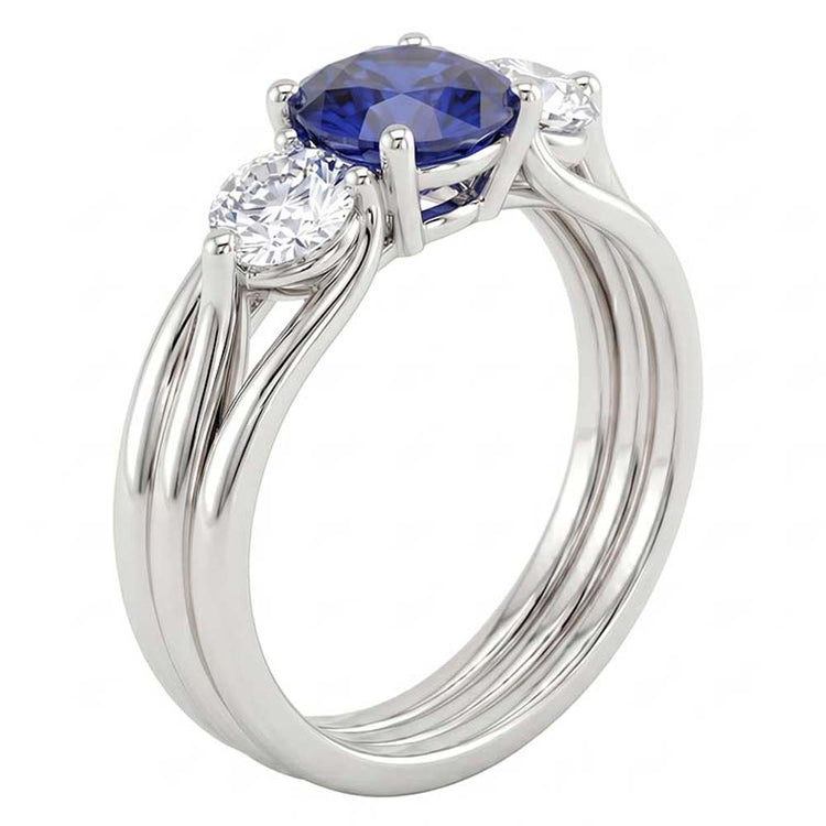 Bague Saphir Naturel 1.75 Carats