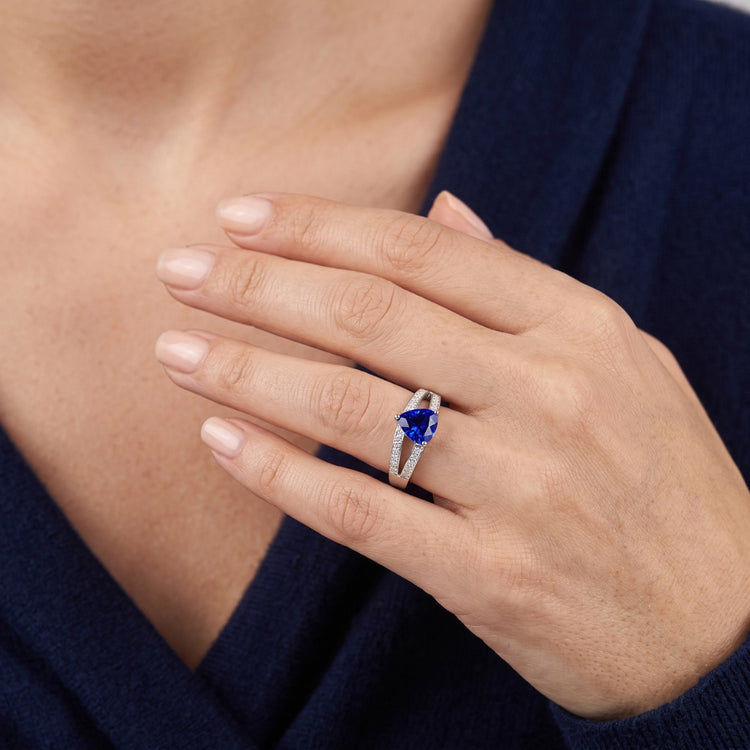 Bague Saphir Naturel 1 Carats