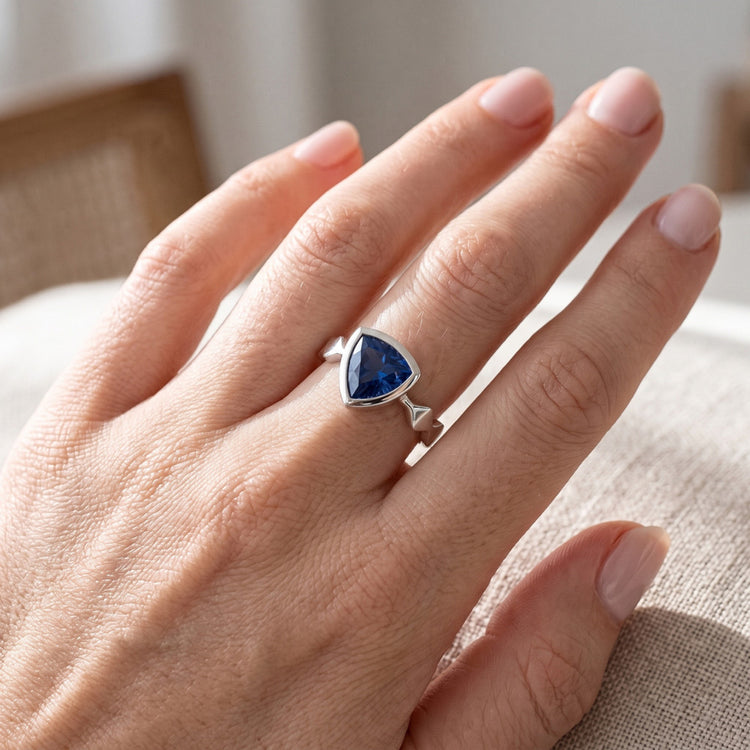 Bague Saphir Naturel 1 Carats