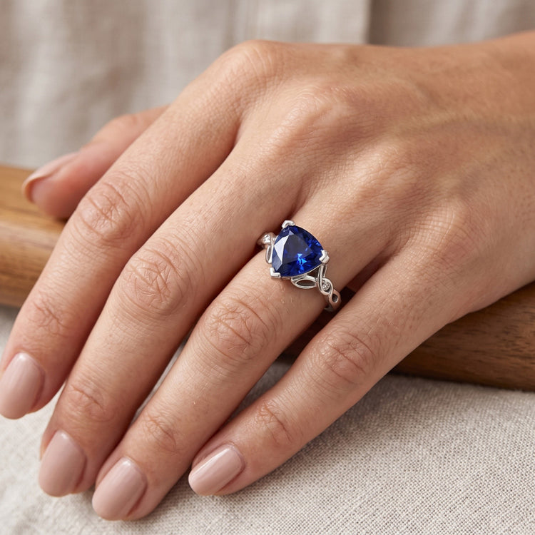 Bague Saphir Naturel 14 Carats