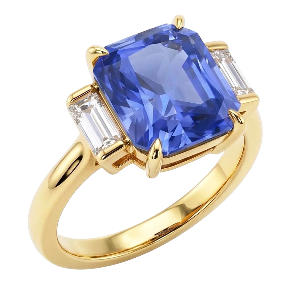 Bague Saphir Naturel 2.50 Carats