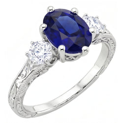 Bague Saphir Naturel 2.50 Carats