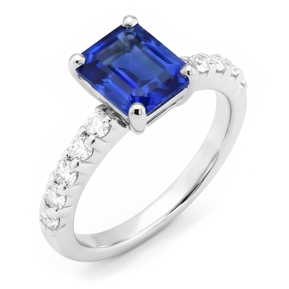 Bague Saphir Naturel 2.50 Carats
