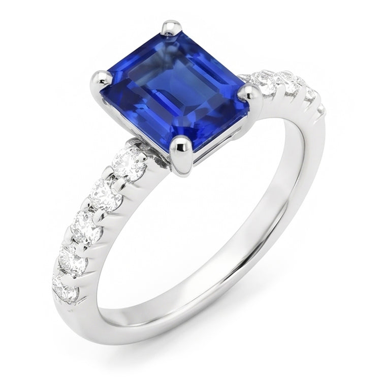 Bague Saphir Naturel 2.50 Carats