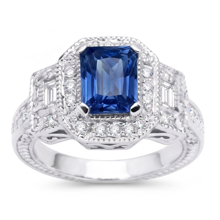 Bague Saphir Naturel 2.50 Carats