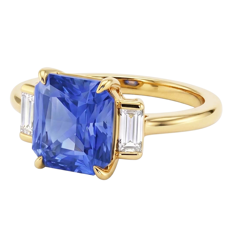 Bague Saphir Naturel 2.50 Carats