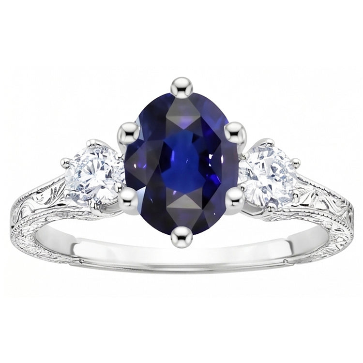 Bague Saphir Naturel 2.50 Carats