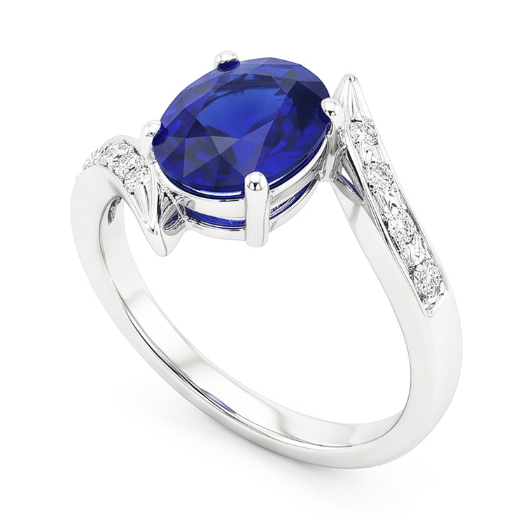 Bague Saphir Naturel 2.50 Carats