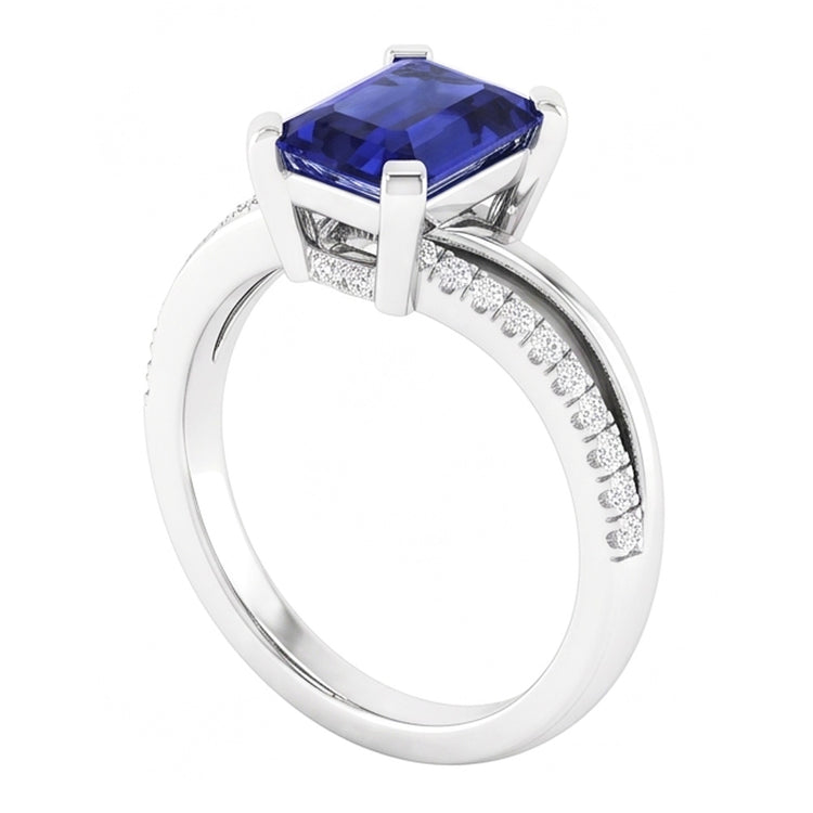 Bague Saphir Naturel 2.50 Carats