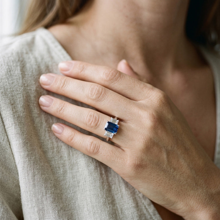 Bague Saphir Naturel 2.50 Carats