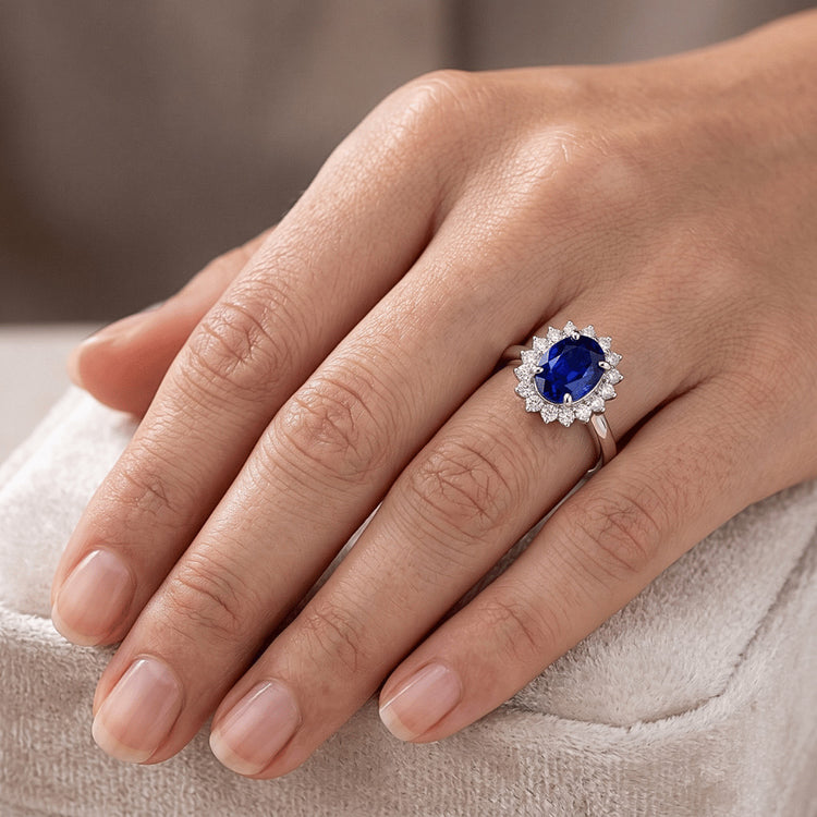 Bague Saphir Naturel 2.50 Carats