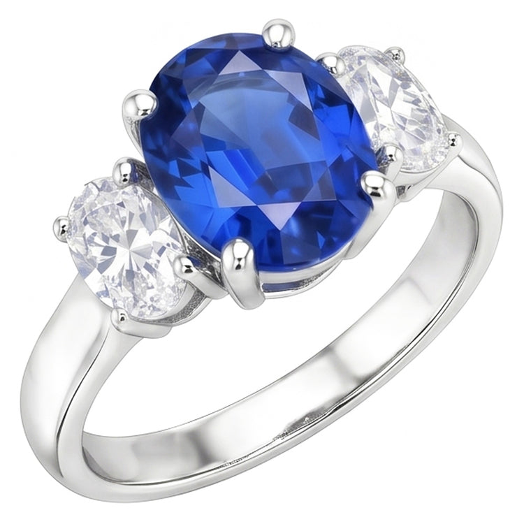 Bague Saphir Naturel 2.60 Carats