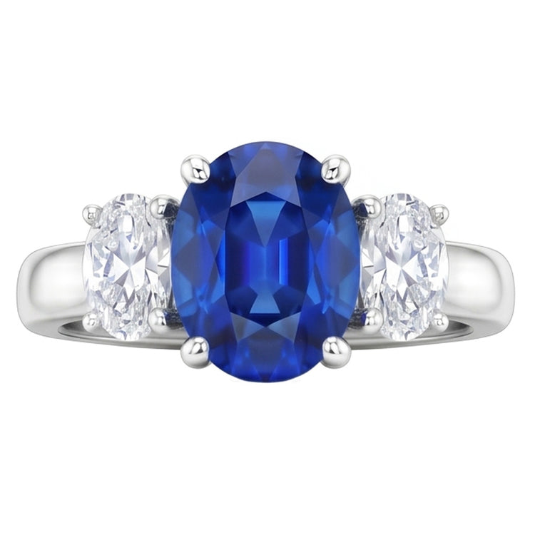 Bague Saphir Naturel 2.60 Carats