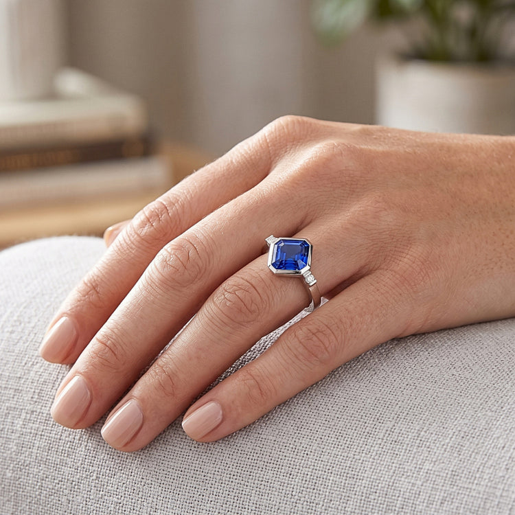 Bague Saphir Naturel 2.75 Carats