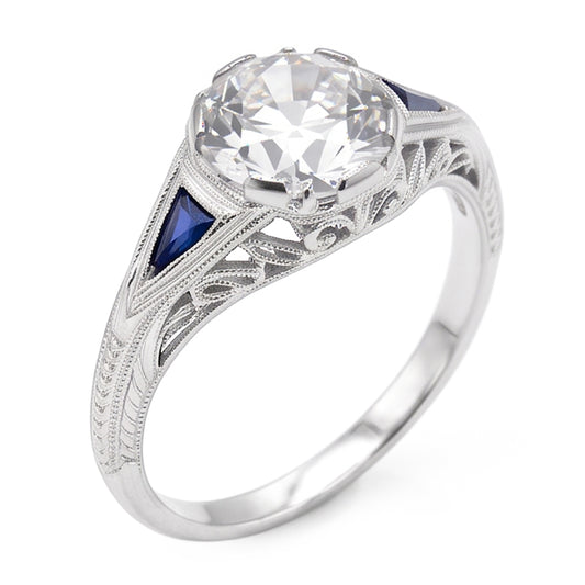 Bague Saphir Naturel 2 Carats