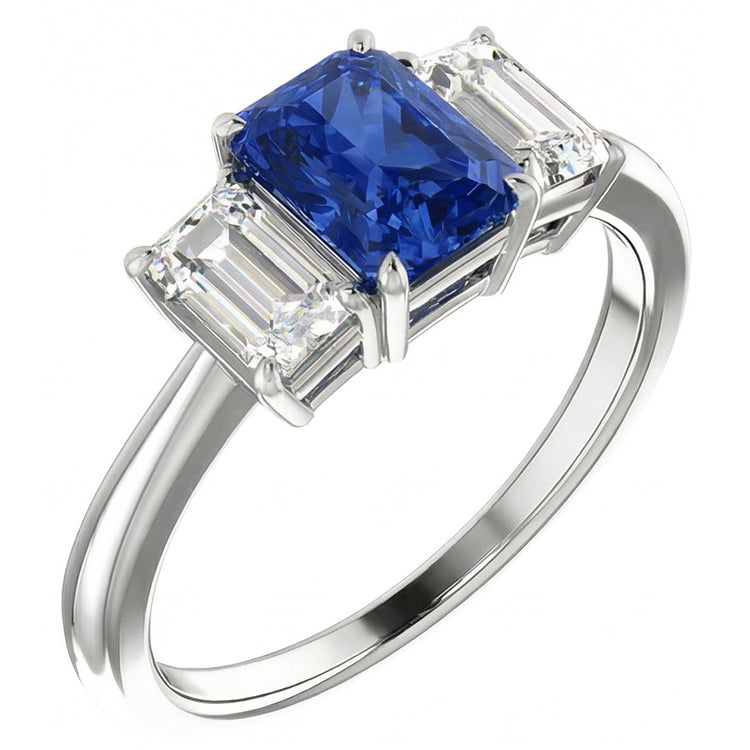 Bague Saphir Naturel 2 Carats