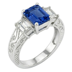 Bague Saphir Naturel 2 Carats