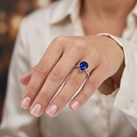 Bague Saphir Naturel 2 Carats