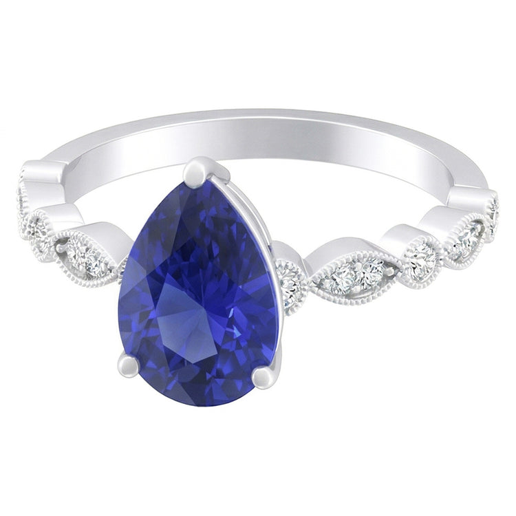 Bague Saphir Naturel 2 Carats