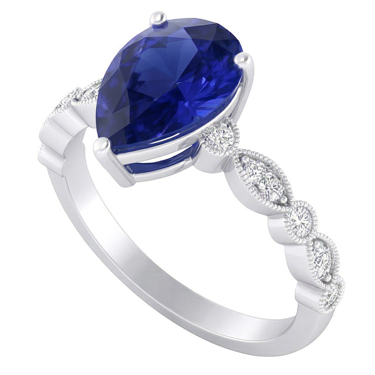 Bague Saphir Naturel 2 Carats