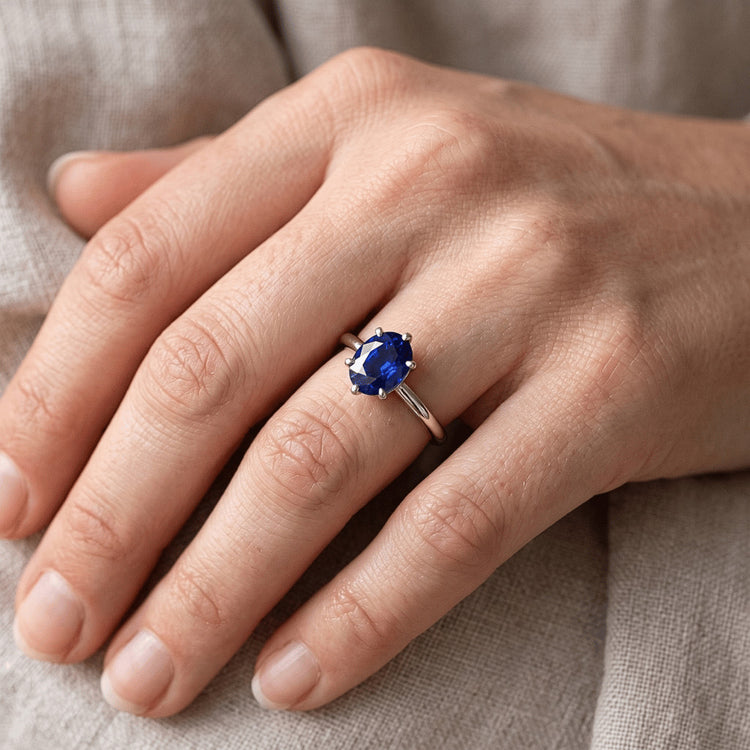 Bague Saphir Naturel 2 Carats